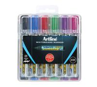 Artline Pennarello per lavagna con formula Dry Safe unica in custodia rigida da