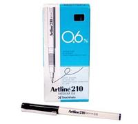 Artline - Pennarello speciale tracciato Artline 210 punta nylon medio 0,6 mm blu