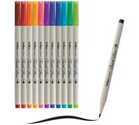 artline ROTOLATORE SUPREME BRUSH EPFS VERNICE BASE ACQUA PUNTA TIPO PENNELLO TRACCIO FINE SACCHETTO DA 12 PZ