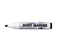 Artline - Set di 4 pennarelli per Maglietta inchiostro pigmentato punta tonda 2 mm (Nero)
