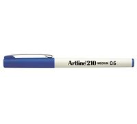 'Artline Set di 6 penne feltro"210 permanente indelebile punta 0,6 mm blu