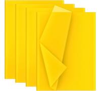 Artmaxx Carta velina gialla, 50 x 70 cm, 30 fogli, carta velina di qualità per artigianato, confezioni regalo, progetti fai da te, ideale per decorazioni per feste, arte e artigianato con la carta