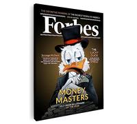 Artmazing | Dagobert Duck - Quadro colorato | Dagobert Duck | Stampa su tela XXL per soggiorno | Immagine Dagobert Duck | S-Art Immagini Dagobert Duck | Tela XXL | Dagobert Duck su tela