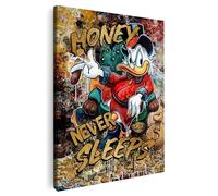 Artmazing | Dagobert Duck Quadro colorato | immagini S-Art | Dagobert Duck Immagini moderne, fantastiche immagini da parete per soggiorno, decorazione da parete XXL, poster colorato per parete