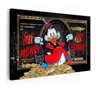 Artmazing | Dagobert Duck Quadro colorato | immagini S-Art | Immagini Dagobert Duck Modern | Quadro su tela XXL | Quadro da parete XXL | Poster colorato per parete