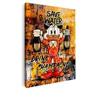 Artmazing | Immagine Colorata Scrooge | S-Art Immagini Moderne | Poster Da Parete XXL per Soggiorno | Tela Deco