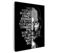 Artmazing | Steve Jobs - Quadro con motivazione, in bianco e nero, S-Art, immagini motivazionali, moderne, XXL, per soggiorno, decorazione da parete