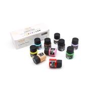 Artme Pittura Acrilica per Pelle 10 Colori 20 ml x 10, Impermeabile, Adatta per Finta Pelle, Legno, Plastica, Tessuto, Roccia, Ceramica e Vinile