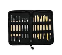 ARTME Strumenti per argilla, 14 pezzi, set di strumenti per la lavorazione della ceramica, in argilla polimerica, kit per scolpire in ceramica con custodia per il trasporto, artigianato artistico