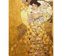Artnapi Dipingere con i numeri, adulti senza cornice, dipinta a mano fai da te, Adele Bloch-Bauer Gustav Klimt, kit per principianti e adulti, set con colori acrilici e pennelli, tela da 40 x 50 cm