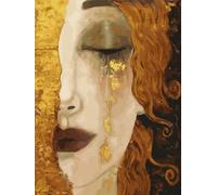 Artnapi Kit per Diamond Painting 5D Fai da Te | Pittura con Diamanti Immagini | Gustav Klimt. Lacrime d'Oro 30x40 | Dipinti con Diamanti per Dipingere con i Numeri | Mosaico di Diamanti per la