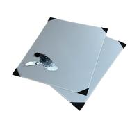 Artnova Tavolozza da tavolo (38 x 30 cm) per artisti in acrilico grigio neutro: con angoli di attrito rimovibili, portatile e leggero, TP001