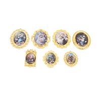 ARTOCT Cornici per Case delle Bambole per Bambole da 6-12 Pollici (Oro) | Materiale in lega, lavorazione squisita, perfetto per l\'arredamento della casa delle bambole, compatibile con più dimensioni