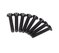 ARTOCT Vite a Testa Svasata 50 Pezzi, Testa Piatta M4 A2 70 Acciaio Zincato, con Cacciavite PZ2, per Connessione Manutenzione Riparazione (Mch*25)