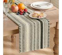 Artoid Mode Runner da tavola in macramè nero, 30 x 143 cm, decorazione per la cucina, per il compleanno, per le vacanze, per le feste