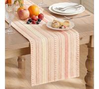Artoid Mode Runner da tavola in macramè rosa fumoso, 30 x 183 cm, decorazione per la cucina, per il compleanno, per le vacanze, per le feste