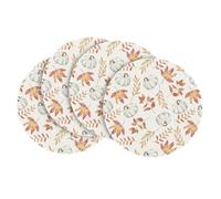 Artoid Mode Set di 4 tovagliette arancioni per l'autunno, 37 cm, decorazione per la cucina, per la casa, le vacanze, le feste