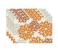 Artoid Mode Set di 4 tovagliette per l'autunno, 30 x 45 cm, per le vacanze, lavabili in cucina, per feste