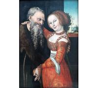 ARToPHIIU Artistico Poster Stampe Quadri una caccia al cervo con Federico III Elettore di Sassonia Federico il Saggio di Lucas Cranach il Vecchio per Decorazioni per la Casa 60x90cm