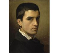 ARToPHIIU Dipinti Famosi Quadri Stampa Murale su Tela Autoritratto di Leon Florentin Bonnat per L'arredamento del Soggiorno 60x90cm