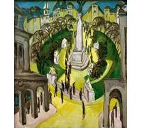 ARToPHIIU Dipinti Famosi Quadri Stampa Murale su Tela Bagnanti a Moritzburg di Ernst Ludwig Kirchner per L'arredamento del Soggiorno 60x90cm