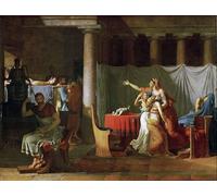 ARToPHIIU Dipinti Famosi Quadri Stampa Murale su Tela I Littori che riferiscono a Bruto i corpi dei suoi figli di Jacques Louis David per L'arredamento del Soggiorno 60x90cm