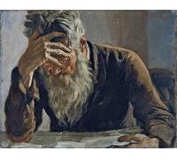 ARToPHIIU Dipinti Famosi Quadri Stampa Murale su Tela il lettore di Ferdinand Hodler per L'arredamento del Soggiorno 60x90cm