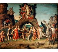 ARToPHIIU Dipinti Famosi Quadri Stampa Murale su Tela il Parnaso e l'oro su tela di Andrea Mantegna per L'arredamento del Soggiorno 60x90cm
