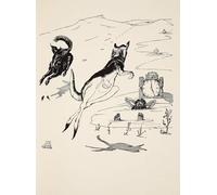 ARToPHIIU Dipinti Famosi Quadri Stampa Murale su Tela Il vecchio canguro alle cinque del pomeriggio di Rudyard per L'arredamento del Soggiorno 60x90cm