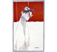ARToPHIIU Dipinti Famosi Quadri Stampa Murale su Tela Isolde beve da un bicchiere dall'opera Tristan di Richard Wagner di Aubrey Beardsley per L'arredamento del Soggiorno 60x90cm