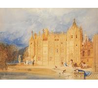 ARToPHIIU Dipinti Famosi Quadri Stampa Murale su Tela la Casa Abbaziale Abbazia di St Ouen Rouen di John Sell Cotman per L'arredamento del Soggiorno 60x90cm