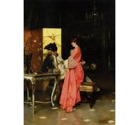 ARToPHIIU Dipinti Famosi Quadri Stampa Murale su Tela la Lettera Segreta di Federico Andreotti per L'arredamento del Soggiorno 60x90cm