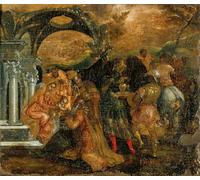 ARToPHIIU Dipinti Famosi Quadri Stampa Murale su Tela l'Adorazione dei Magi di El Greco per L'arredamento del Soggiorno 60x90cm