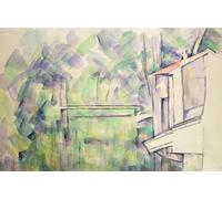 ARToPHIIU Dipinti Famosi Quadri Stampa Murale su Tela Mulino sul fiume di Paul Cézanne per L'arredamento del Soggiorno 60x90cm