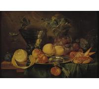 ARToPHIIU Dipinti Famosi Quadri Stampa Murale su Tela Natura morta con Roemer di Jan Davidsz De Heem per L'arredamento del Soggiorno 60x90cm