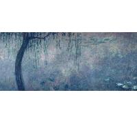 ARToPHIIU Dipinti Famosi Quadri Stampa Murale su Tela Ninfee e due salici piangenti sezione sinistra di Claude Monet per L'arredamento del Soggiorno 60x90cm