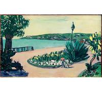 ARToPHIIU Dipinti Famosi Quadri Stampa Murale su Tela Piccola campagna italiana di Max Beckmann per L'arredamento del Soggiorno 60x90cm