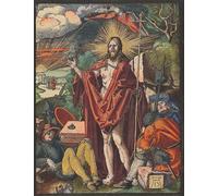 ARToPHIIU Dipinti Famosi Quadri Stampa Murale su Tela Resurrezione dalla piccola passione xilografia di Albrecht Dürer per L'arredamento del Soggiorno 60x90cm