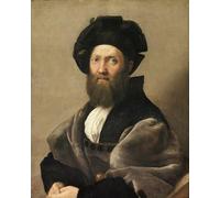 ARToPHIIU Dipinti Famosi Quadri Stampa Murale su Tela Ritratto di Baldassarre Castiglione di Raffaello Sanzio Raffaello per L'arredamento del Soggiorno 60x90cm