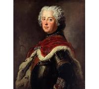 ARToPHIIU Dipinti Famosi Quadri Stampa Murale su Tela Ritratto di Federico II di Prussia come corona di Antoine Pesne per L'arredamento del Soggiorno 60x90cm