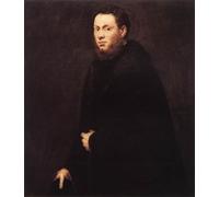 ARToPHIIU Dipinti Famosi Quadri Stampa Murale su Tela Ritratto di giovane gentiluomo Jacopo Robusti Tintoretto per L'arredamento del Soggiorno 60x90cm