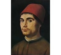 ARToPHIIU Dipinti Famosi Quadri Stampa Murale su Tela Ritratto di un uomo di Antonello Da Messina per L'arredamento del Soggiorno 60x90cm