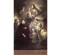 ARToPHIIU Dipinti Famosi Quadri Stampa Murale su Tela San Giuseppe Calasanzio davanti alla Vergine di Felix Ivo Leicher per L'arredamento del Soggiorno 60x90cm