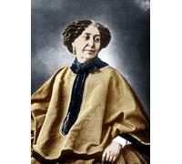 ARToPHIIU Dipinti Famosi Quadri Stampa Murale su Tela Scrittore francese George Sand Foto di Nadar per L'arredamento del Soggiorno 60x90cm
