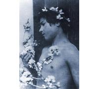 ARToPHIIU Dipinti Famosi Quadri Stampa Murale su Tela Studio di un giovane ragazzo con fiori tra i capelli del barone Wilhelm Von Gloeden per L'arredamento del Soggiorno 60x90cm