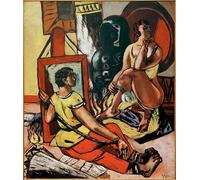 ARToPHIIU Dipinti Famosi Quadri Stampa Murale su Tela Tentazione di Max Beckmann per L'arredamento del Soggiorno 60x90cm