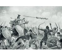 ARToPHIIU Dipinti Famosi Quadri Stampa Murale su Tela una battaglia romana con i Volsci di John Harris Valda per L'arredamento del Soggiorno 60x90cm