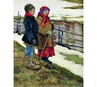 ARToPHIIU Immagini Moderni Murale Artistico Poster Stampe Quadri Bambini contadini di Nikolaj Petrovich Bogdanov belsky per Decorazioni per la Casa 60x90cm