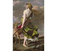 ARToPHIIU Immagini Moderni Murale Artistico Poster Stampe Quadri cacciatrice di Orazio Gentileschi per Decorazioni per la Casa 60x90cm