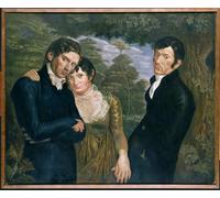 ARToPHIIU Immagini Moderni Murale Artistico Poster Stampe Quadri Copia di Noi tre di Philipp Otto Runge di Julius August Friedrich Theodor Von Ehren per Decorazioni per la Casa 60x90cm